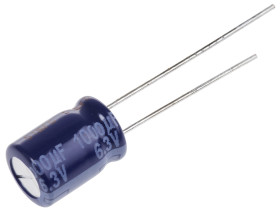 Kondensator 1000μF 6.3V dc Radialny, Otwór przelotowy Panasonic roztaw: 3.5mm 8 (Dia.) x 11.5mm