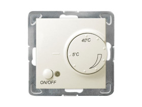 IMPRESJA Regulator temperatury z czujnikiem napowietrznym ecru RTP-1YN/m/27 OSPEL