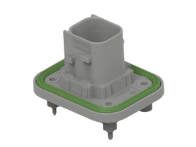 Wtyk PCB 4-pinowe raster: 6mm 2-rzędowe TE Connectivity Montaż na panelu Żeński 20A