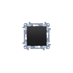 Łącznik podwójny świecznikowy CW5C.01/49 szybkozłącza czarny mat Simon10 Kontakt-Simon