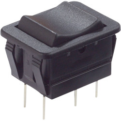 Arcolectric C1572VBAAC Rocker Switch DPDT On-Off-On Momentary 250V AC 16A