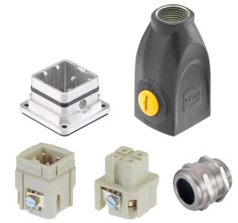 Harting 10220030001 Zestaw złączy męskich Łączna ilość styków: 3 + PE 1 szt.