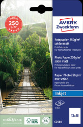 C2580 Inkjet, photo paper, 13x18, 250 g/m², semi-gloss, 50 sheets