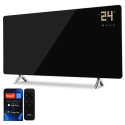 Panel grzewczy IR CRONOS Synthelith GLASS CRG-720TWP Black