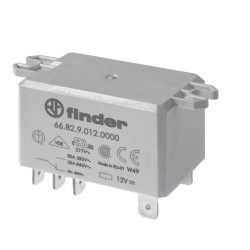 Przekaźnik mocy 24V DPST Finder, montaż PCB