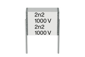 Kondensator foliowy 2.2nF 400V dc EPCOS Poliester rozstaw: 7.5mm THT ±10