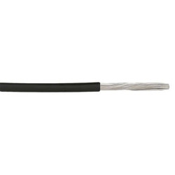 5951 BK001 Alpha Wire 30AWG Black PVDF Solid Hook Up Wire 1000ft