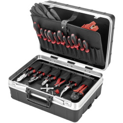 Cimco 170608 Toolbox 21-Piece Impact-Resistant Plastic Lockable