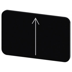 SIRIUS ACT, ETYKIETA WKÅADANA LUB SAMOPRZYLEPNA, 17.5 X 27MM, CZARNA, SYMBOL: STRZAÅKA W GÃRÄ - 3SU1900-0AD16-0QS0