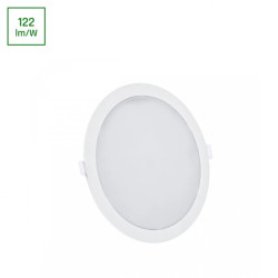 ALGINE ECO 2w1 NATYNK-PODTYNK DOWNLIGHT 18W WW 230V 110st IP20 IK06 223x35mm BIAŁY okrągła
