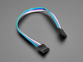 Adafruit 6-conductor 0.1" socket-socket cable