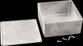 1590U aluminum casing, 1590 U, 120 x 120 x 58,6 mm, aluminum