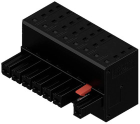 Weidmüller Obudowa złącza pin żeńskiego na kabel Ilość pinów 7 Wymiary siatki: 7.62 mm 2720610000 15 szt.