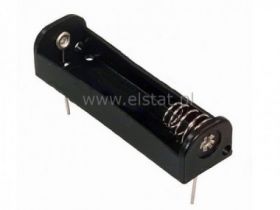 Pojemnik na baterie 1x 18650 do PCB; sprężyna