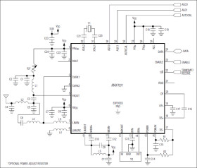 Low-Cost, 308MHz, 315MHz, and 433.92MHz FSK Transceiver with Fractional-N PLL