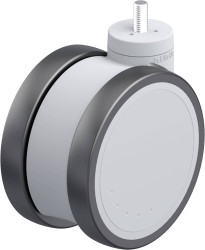 Blickle 935705 LKDGH-PATH 125K-GS10 Podwójna rolka z tworzywa sztucznego Średnica koła: 125 mm Maksymalne obciążenie: 12