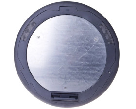 Simon Connect Puszka KF podłogowa okrągła fi 300mm 6xK45 kątowa szara KF300C/1