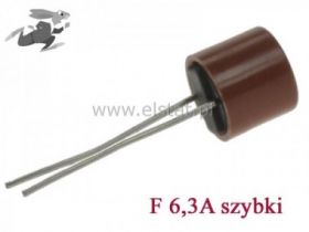 6,3A bezp. obud. okr. PCV szybki 8,4x7,6