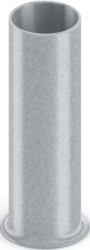 Uninsulated wire end ferrule, 16 mm², 18 mm long, DIN 46228-1, UL 486F-A, silver, 2100033