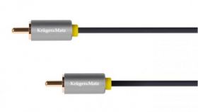 PRZEWOD 1*RCA 1M KRUGER&MATZ BASIC