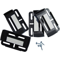 HP Autozubeh&#xF6;r 18509 Licence plate holder Simple-Fix Black Plastic Exterior