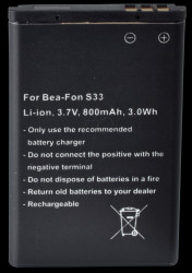 800 mAh, Li-Ion for BEA-FON S33