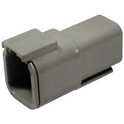 TE Connectivity DTM 04-6 P Connector, Housing, Contacts, Fuse Wedge