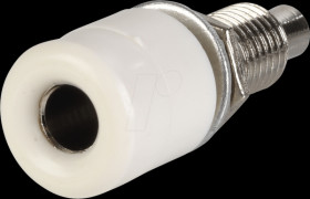 10-6065 4-mm banana socket, fully insulated, white