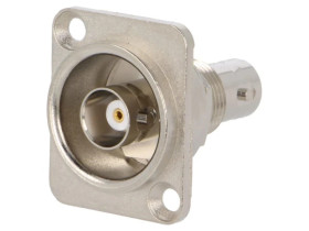 Łącznik BNC gniazdo z obu stron FT ekranowane metal 19x24mm CP30118