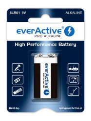 Bateria 6LR61 9V everActive PRO Alkaline (blister 1szt.)
