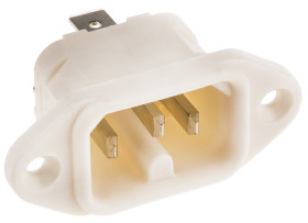 Złącze IEC IEC C16 Montaż na panelu Męski 10A Kątowe liczba bezp None Szybkozłączne Bulgin