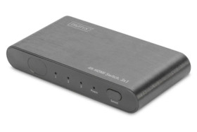 Przełącznik/Switch HDMI 3-portowy 4K 60Hz UHD 3D HDR, HDCP 2.2 audio DS-45316