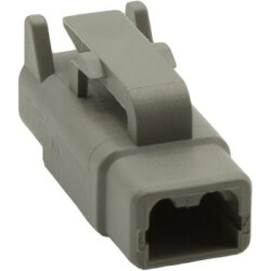 Plug housing, for rectangular miniature plug, PX0010S02GY