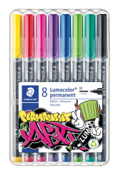 317 WP8-1 Permanent universal marker M, set, 8 colours