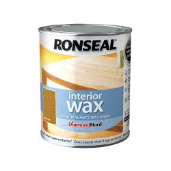Ronseal 36881 Interior Wax Dark Oak 750ml