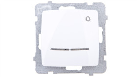 Karo Przycisk /Światło/ Z Podświetleniem Biały Łp-5Ss/M/00