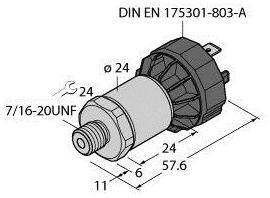 Przetworniki ciśnienia Turck 6837411, 1 szt.