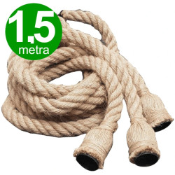 Lampa Oprawa wisząca sznur jutowy konopny 1,5m 50W 3xE27 249891