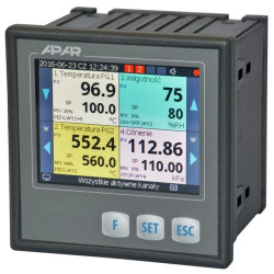 Czterokanałowy regulator uniwersalny AR654/S2/P/P/P/P/IP65