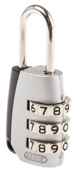 Kłódka szyfrowa średnica szekli: 3mm ABUS Kłódka szyfrowa W budynkach, na zewnątrz stalowo-cynkowa Czarny/szary