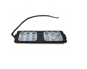 LAMPA OSTRZEGAWCZA CZERWONO NIEBIESKA 12 LED 26x103mm