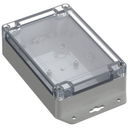 TruComponents 308076 Flanged box ABS-PC Light grey