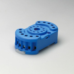 Gniazdo do przekaźników serii 60.13 88.02, zaciski śrubowe, montaż na szynę DIN 35mm lub płytę 90.23SMA