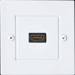 CVGB34950WT HDMI™ wall socket, 1x HDMI socket &gt; HDMI, 4K@60 Hz