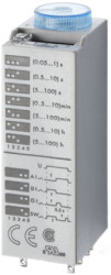 Time relay, 0.05 s to 100 h, 4 functions, 2 Form C (NO/NC), 230-240 VAC, 10 A/250 VAC, 85.02.0.024.0000