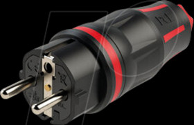 05721-SR Protective contact plug TopTaurus2 2SL IP54 red