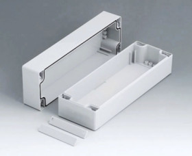 PC enclosure, (L x W x H) 200 x 65 x 80 mm, light gray (RAL 7035), IP66, C2108242