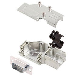 Encitech 6355-8065-21 D-Sub Pin Strip set 9 Pins 90&#xB0; Solder Bucket