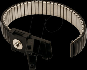 910900 000005 ESD metal wrist strap, press-stud 3 mm