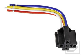 Gniazdo przekaźnika samochodowego NVF4 z kablem;uchwyt mocujący